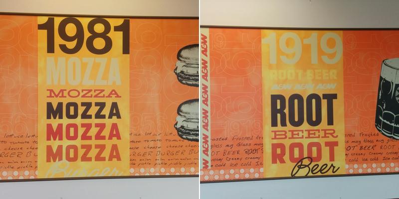 A&W Canada Menu