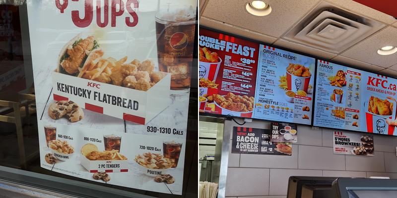 KFC Menu