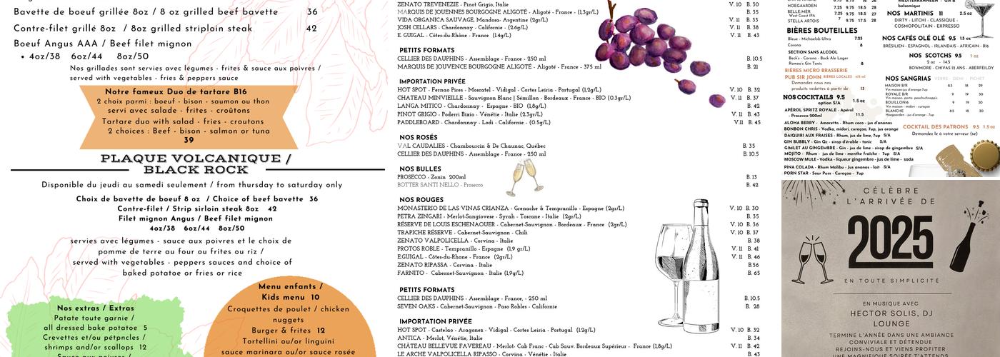 Restaurant Bouillon16 Menu