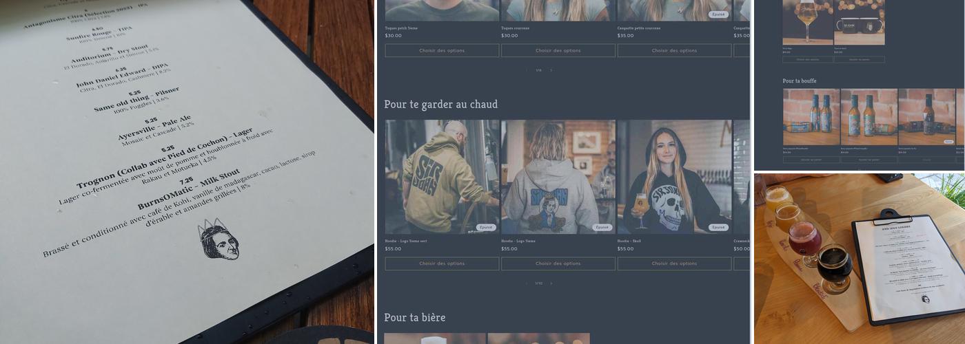 Sir John Brewing co. Menu