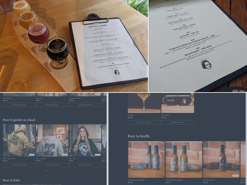 Sir John Brewing co. Menu