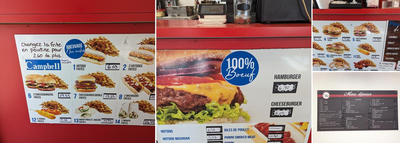Casse-Croûte Campbell Menu