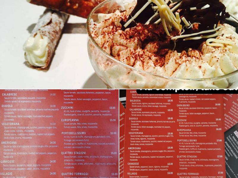 Paparazzi's Pizzeria Moderna Menu