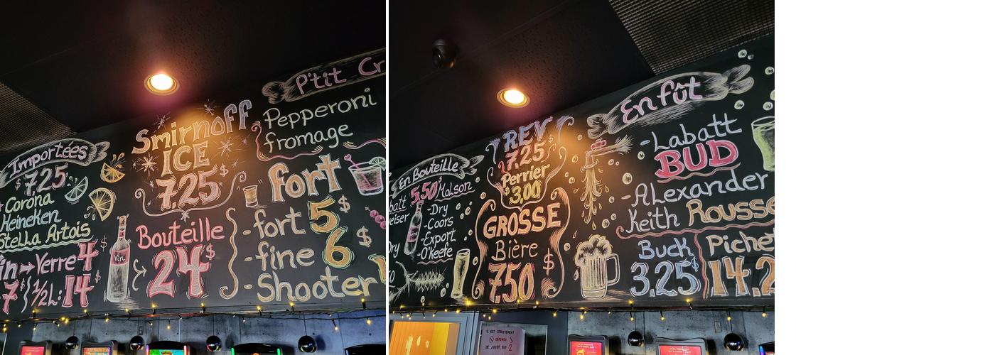 Taverne Saint Martin Menu