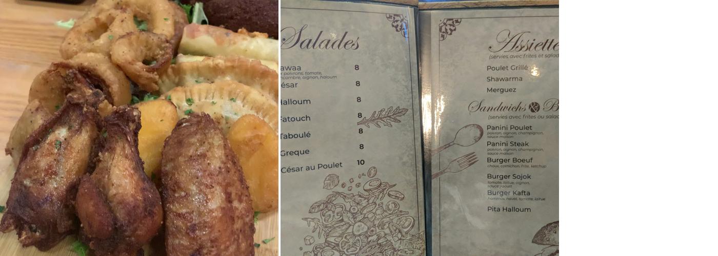 Rawaa café resto Menu