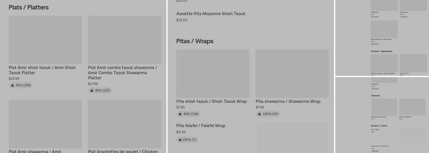 Amir Menu