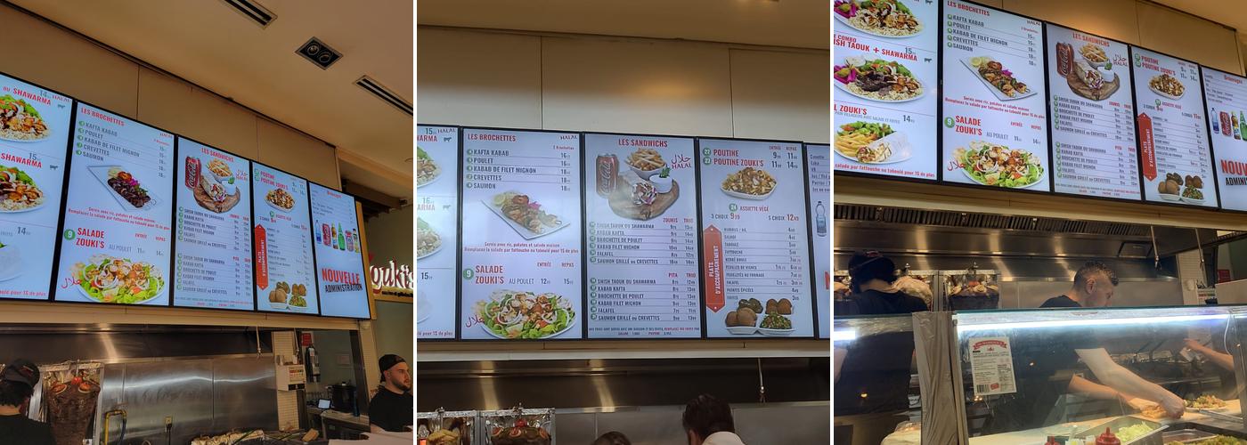 Zoukis Menu