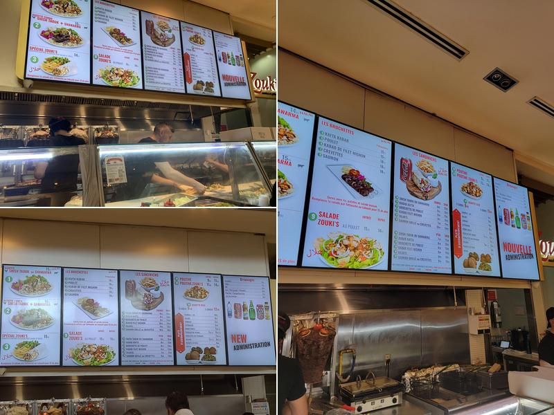 Zoukis Menu