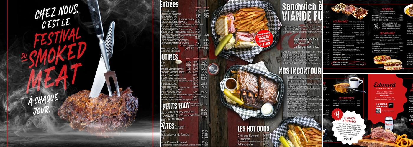 Edward Smoked Meat Menu