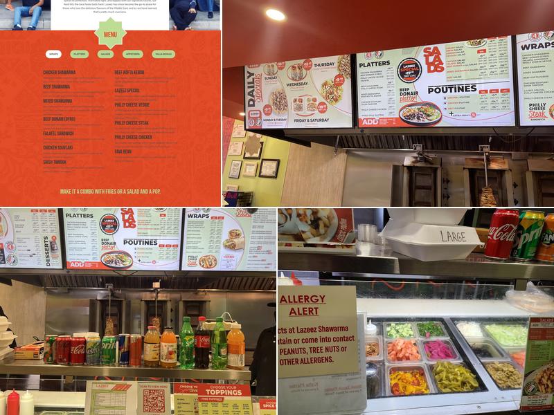 Lazeez Shawarma Menu