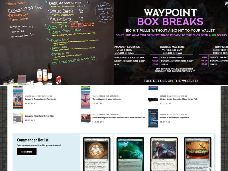 Waypoint Games Menu
