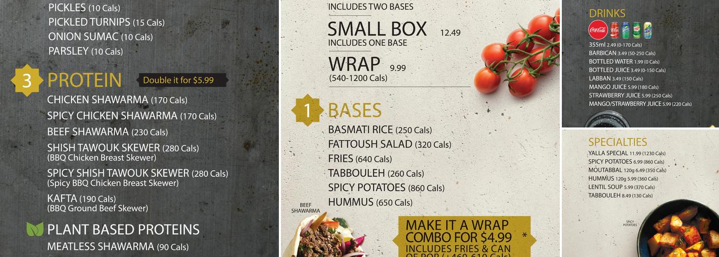 Paramount Middle Eastern Kitchen Menu