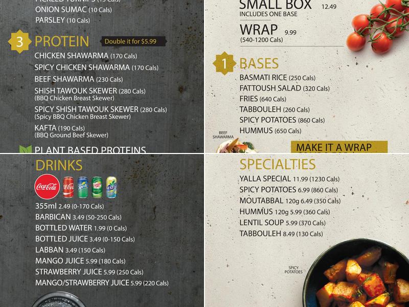 Paramount Middle Eastern Kitchen Menu
