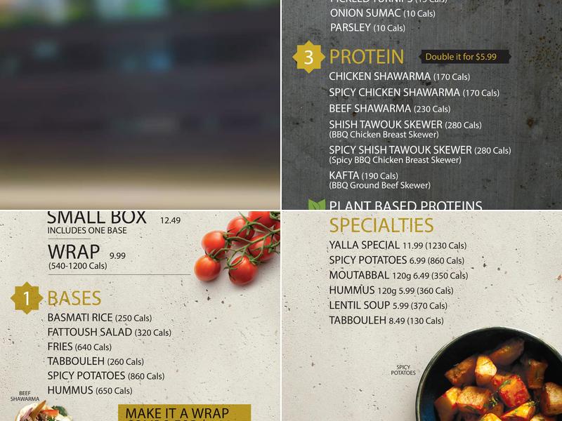 Paramount Middle Eastern Kitchen Menu