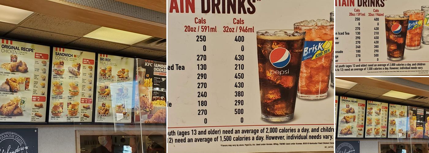KFC Menu