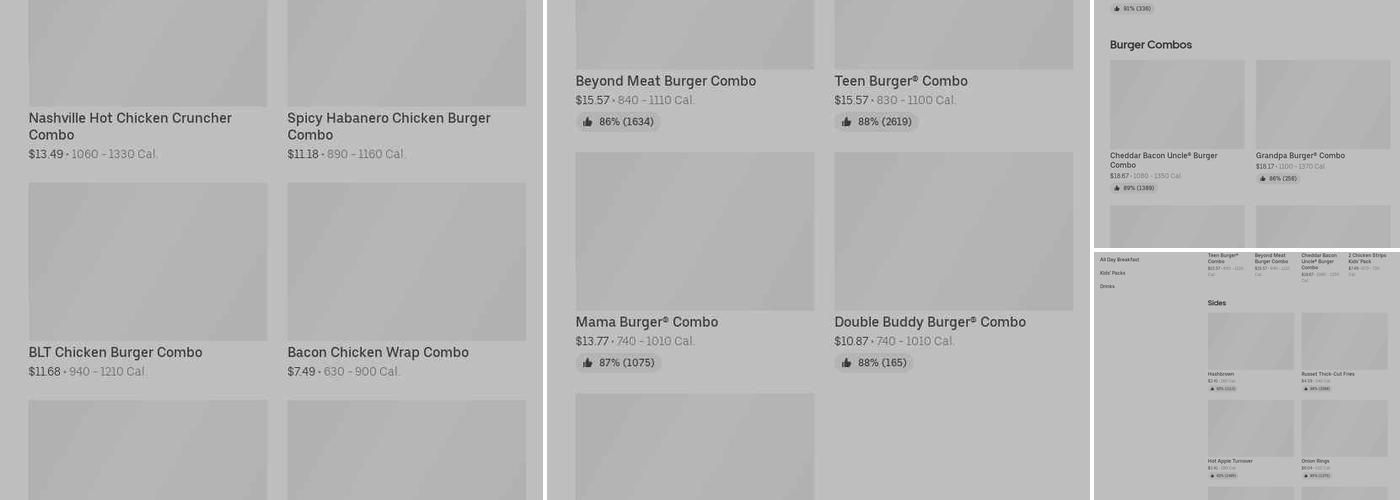 A&W Canada Menu