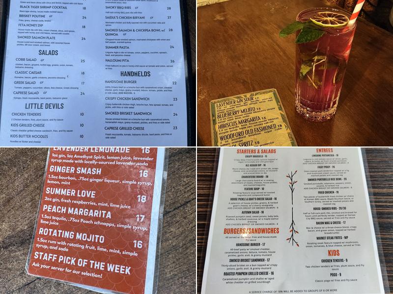 Handsome Devil Bistro Menu