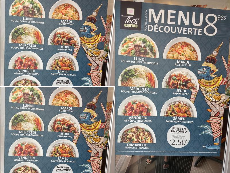 Thai Express Restaurant Saint-Eustache Menu