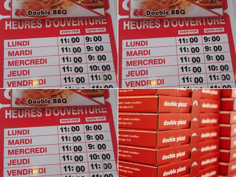 Double Pizza Menu