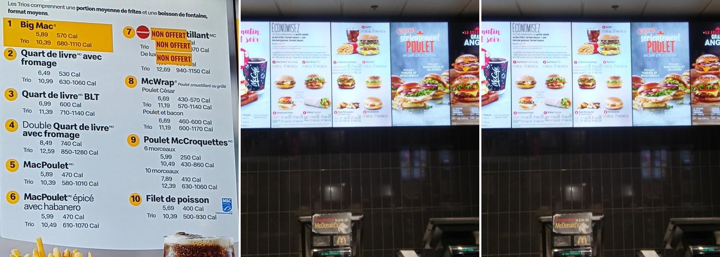 McDonald’s Menu
