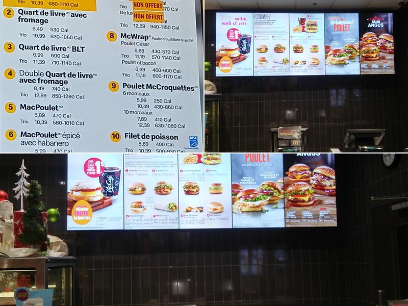 McDonald’s Menu