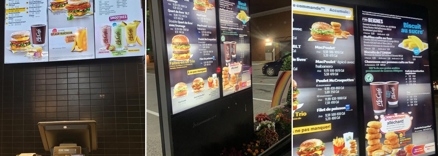 McDonald’s Menu