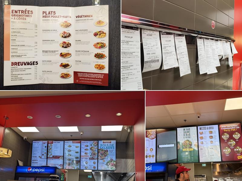 Restaurant Boustan Menu
