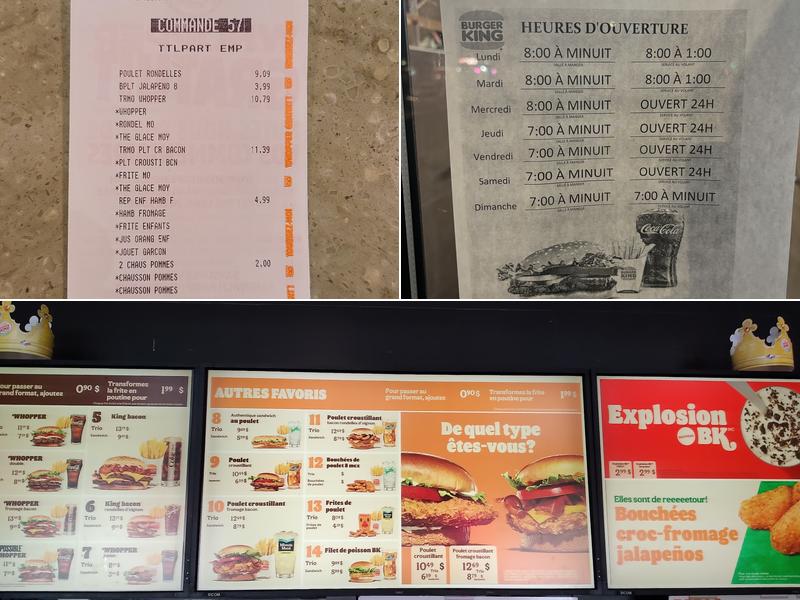 Burger King Menu