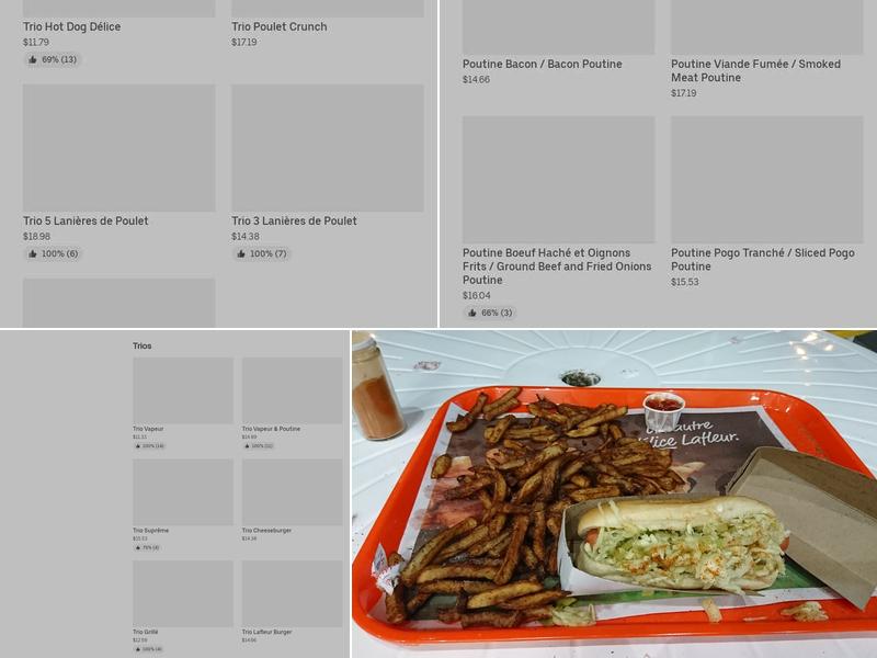 Restaurant Lafleur Menu