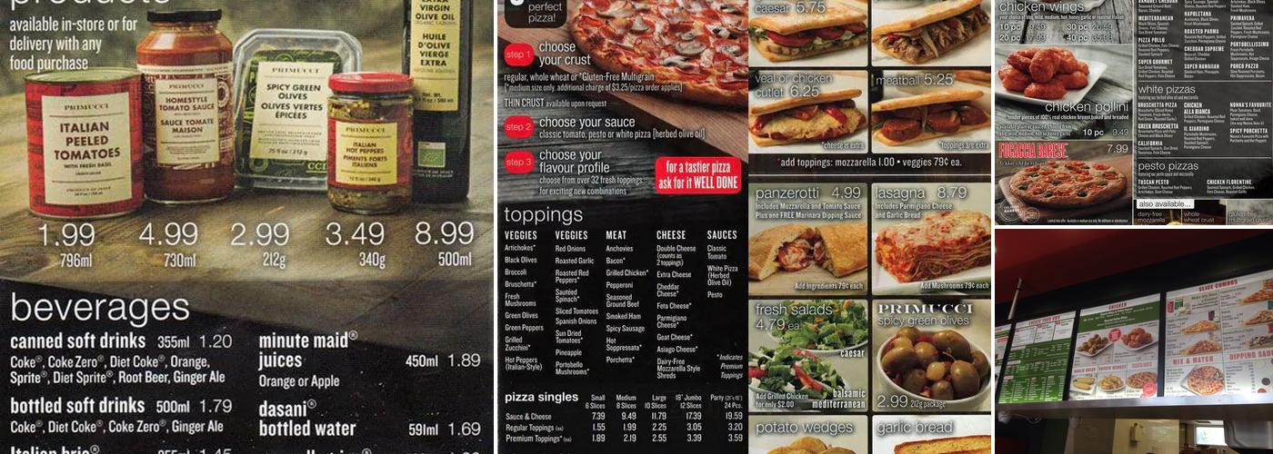 Pizza Nova Menu