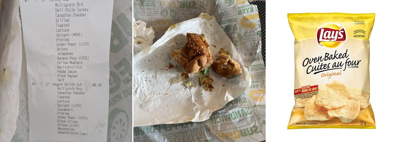 Subway Menu