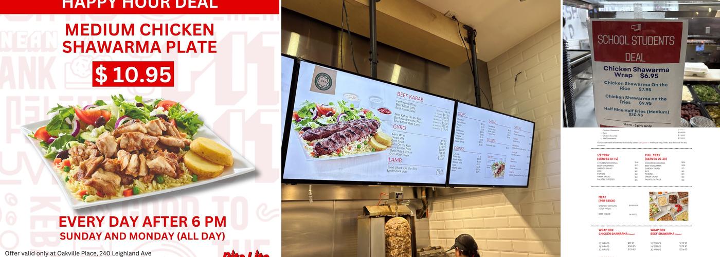 Pita Lite Shawarma Menu
