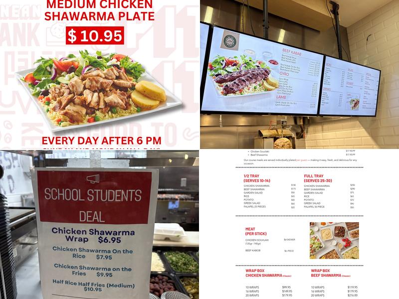 Pita Lite Shawarma Menu