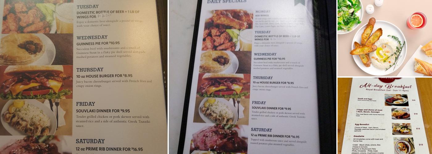 The Royal Windsor Pub & Eatery Menu