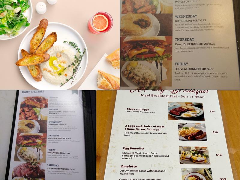 The Royal Windsor Pub & Eatery Menu