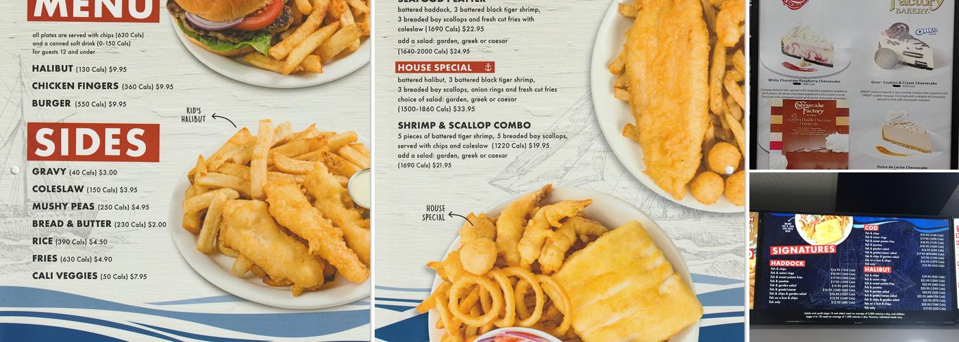 Halibut House Fish & Chips Menu