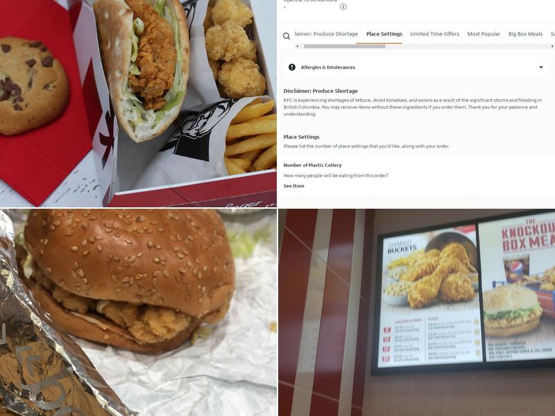 KFC Menu