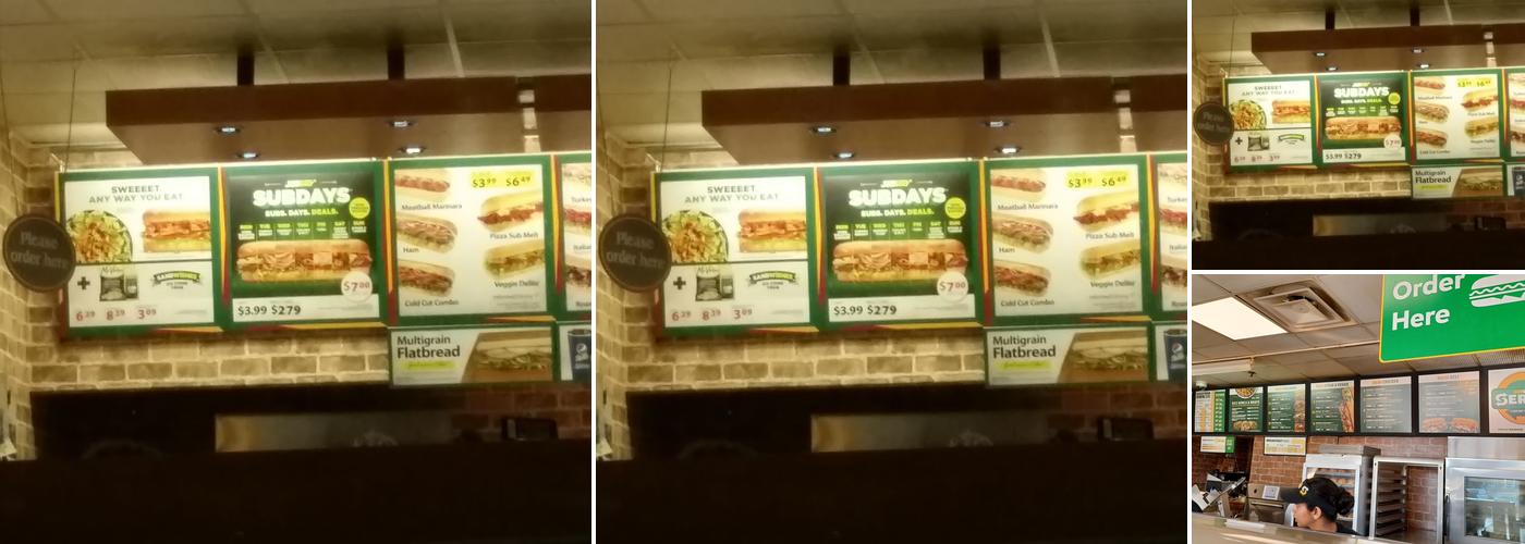 Subway Menu