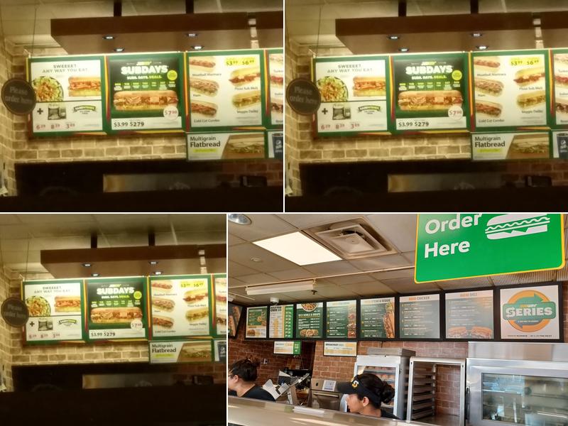Subway Menu