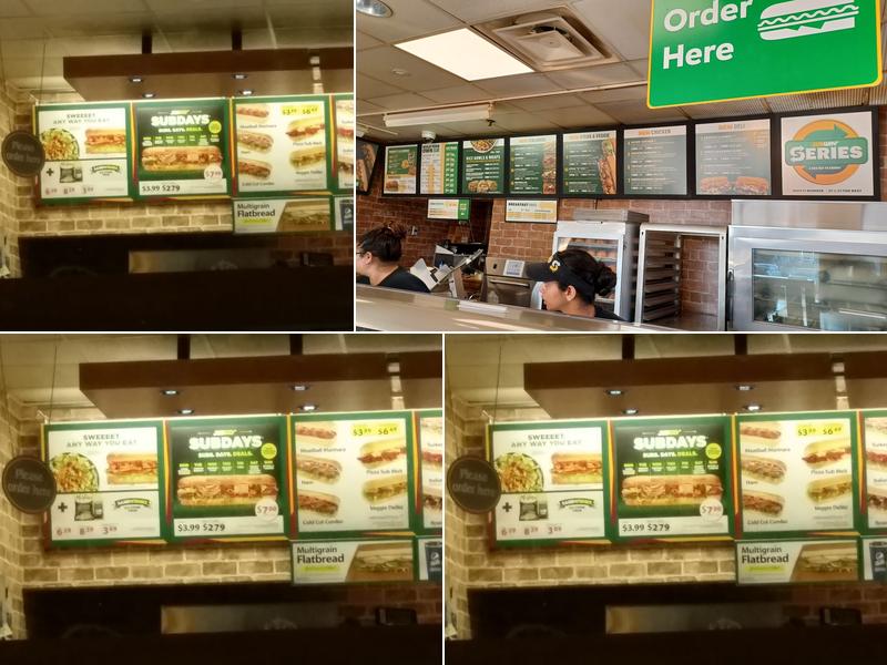 Subway Menu