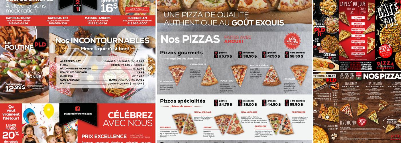 Pizza La Différence (Buckingham) Menu