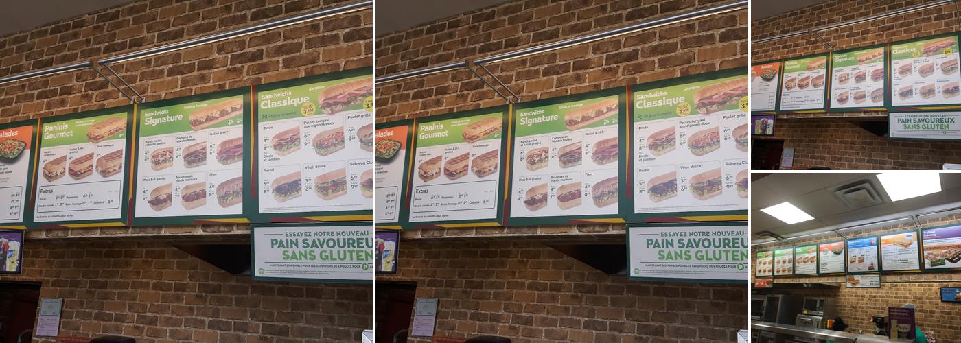 Subway Menu
