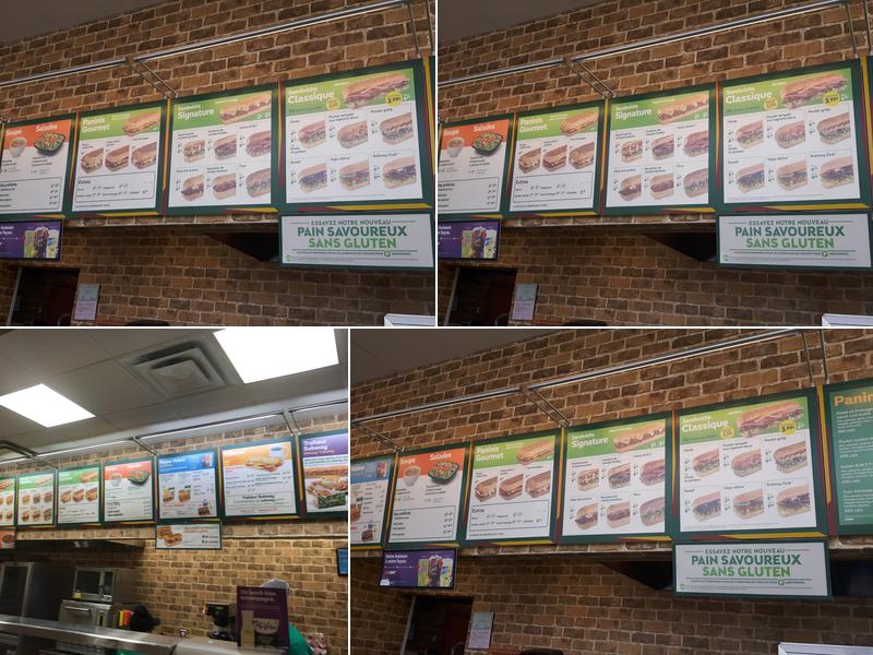 Subway Menu