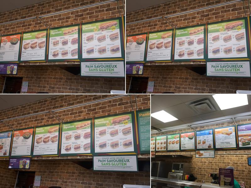 Subway Menu