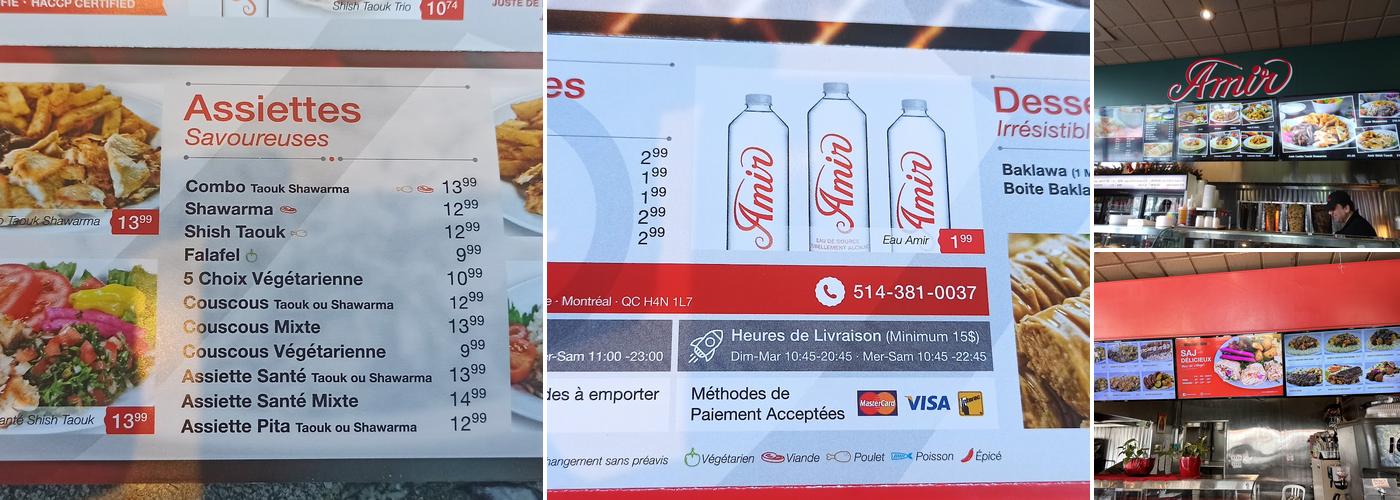 Amir Menu