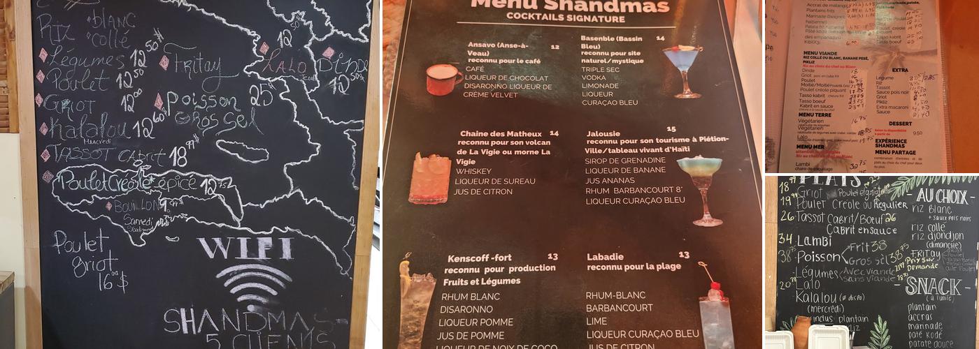 SHANDMAS Menu