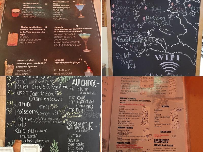 SHANDMAS Menu
