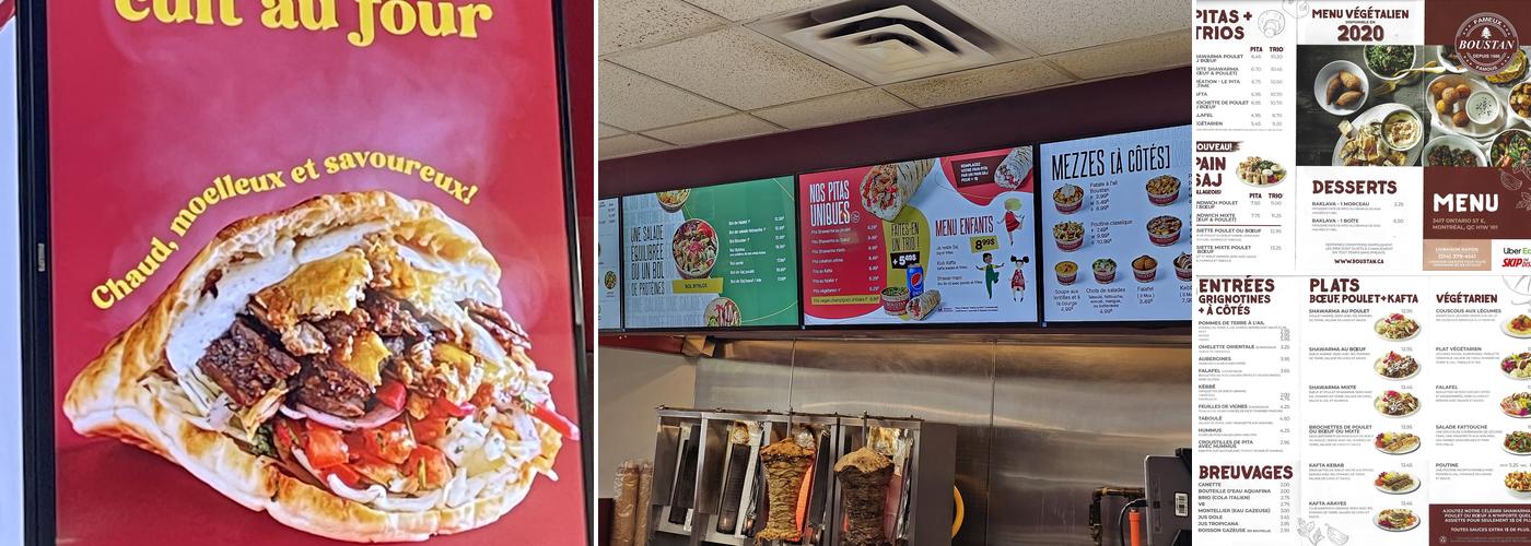 Restaurant Boustan Menu