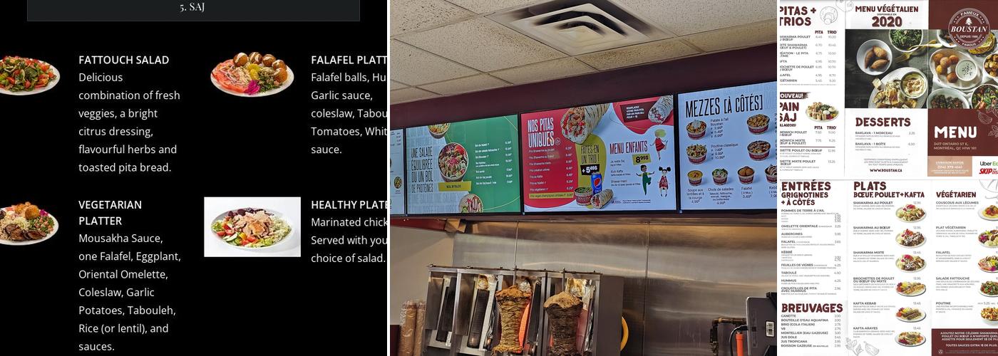 Restaurant Boustan Menu