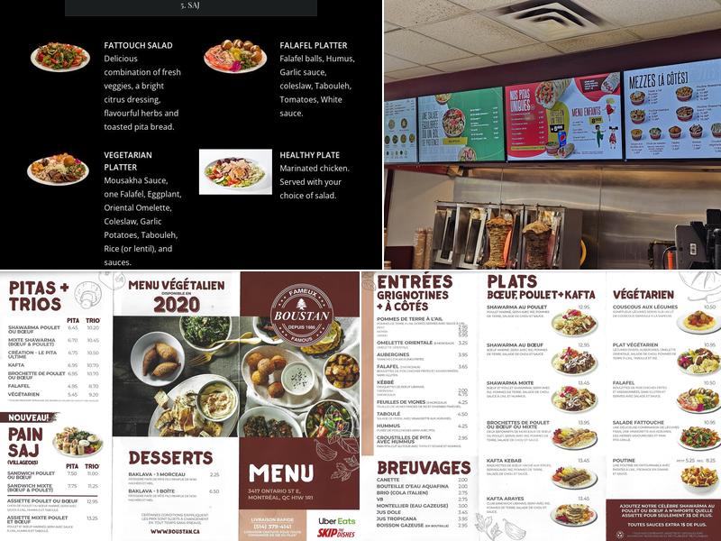 Restaurant Boustan Menu